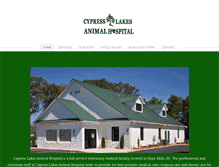 Tablet Screenshot of cypresslakesanimalhospital.com